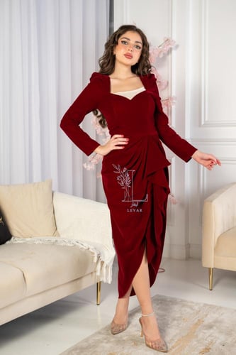 فستان كوخ عودي قصه تحت شتوي