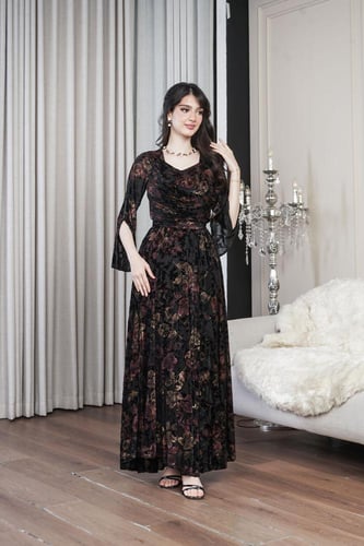 فستان مشجر للعيد