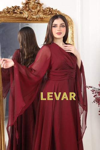 فستان نبيتي طويل