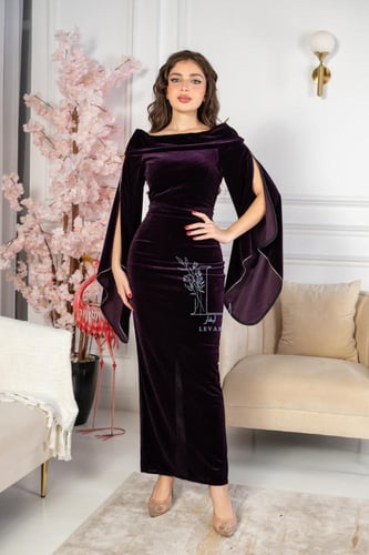 فستان مخمل سهره