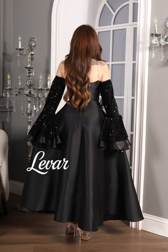 فستان سهرة اسود فخم