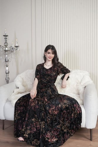 فستان مشجر للعيد