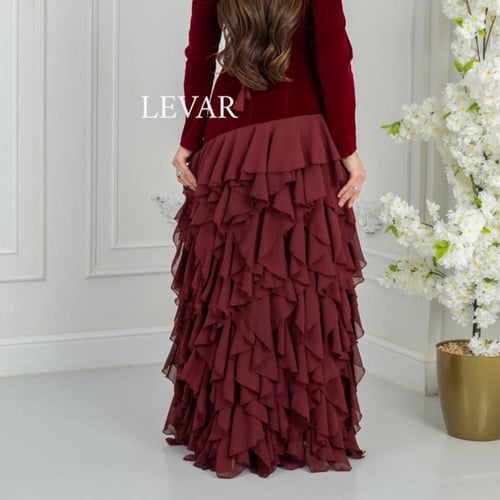 فستان "لمياء" المخملي الفخم