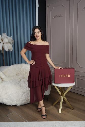 فستان العيد البرغندي