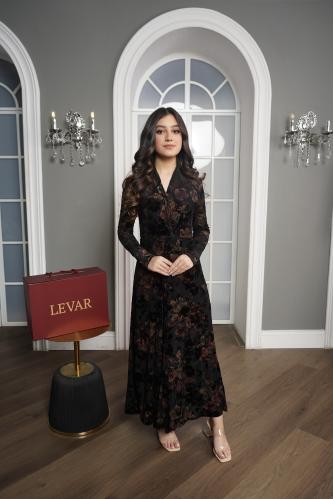 فستان ميد تل مشجر