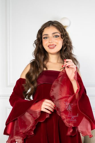 فستان عودي تب طويل كوخ شتوي