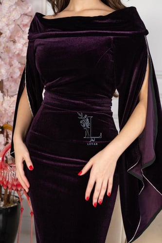 فستان مخمل سهره