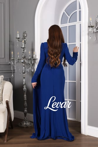 فستان ازرق ملكي
