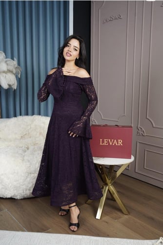 فستان العيد الارجواني