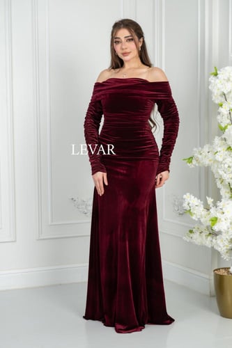 فستان "جوان "مخمل كوري كسرت صدر