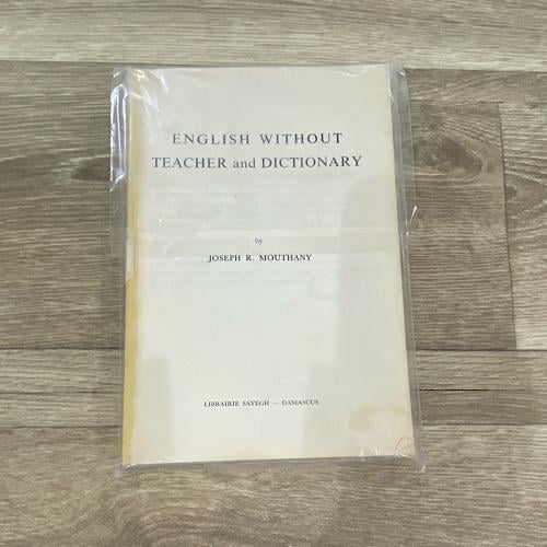 English with teacher and dictionary