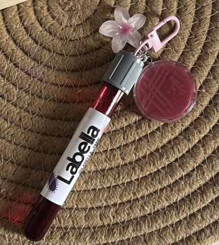 Gray and pink tube