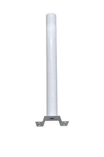 Solar energy lamp post white