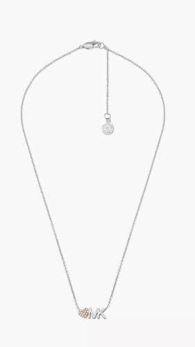 Michael Kors brand necklace soft silver color