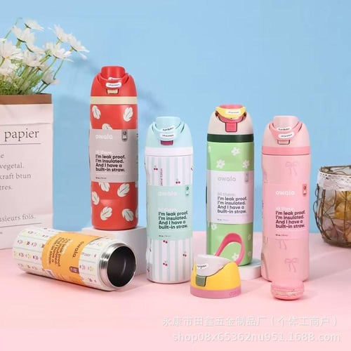 مطارة ماء Owala محمولة |stainless steel water bott...