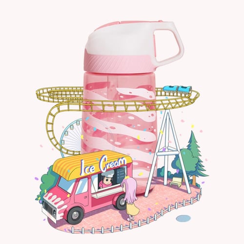 مطارة بلاستك للأطفال plastic water bottle for chil...