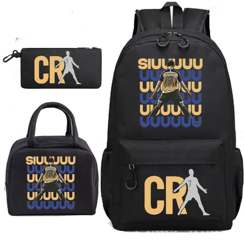 طقم حقيبة مدرسية _ عدة اشكال لرونالدو School bag s...