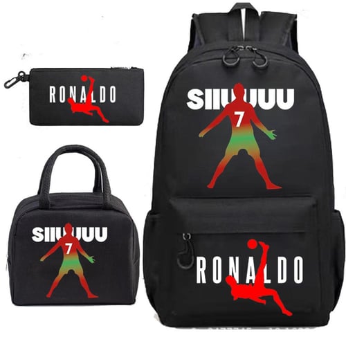 طقم حقيبة مدرسية _ عدة اشكال لرونالدو School bag s...