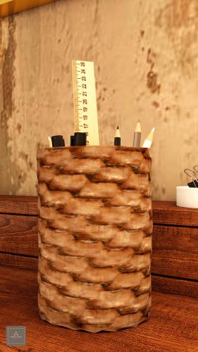 MALHAM™ | Nakhla Form – Saudi Palm Trunk Desk Orga...