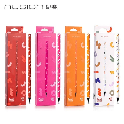 أقلام رصاص HB من خشب أسود- عبوة 10 أقلام-HB pencil...