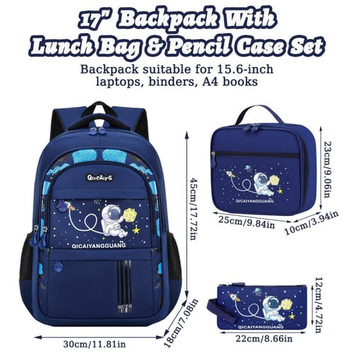 حقيبة مدرسية صورة رواد الفضاء(مجموعة)School bag wi...