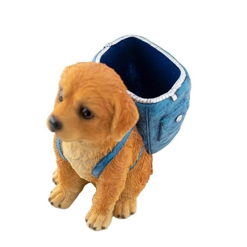 حامل اقلام مكتبي شكل مجسم كلب-Dog-shaped desk pen...
