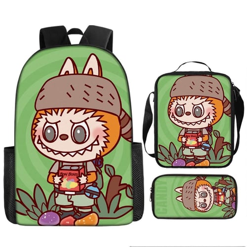 حقيبة مدرسية لابوبو قماش للأطفال (labubu) 2026 kid...