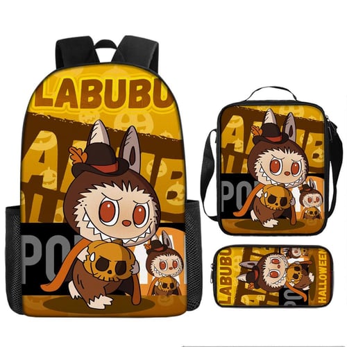 حقيبة مدرسية لابوبو قماش للأطفال (labubu) 2026 kid...