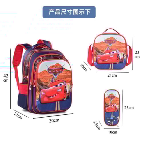 طقم حقيبة مدرسية للأولاد والبنات-صور کرتونية 3D Bo...