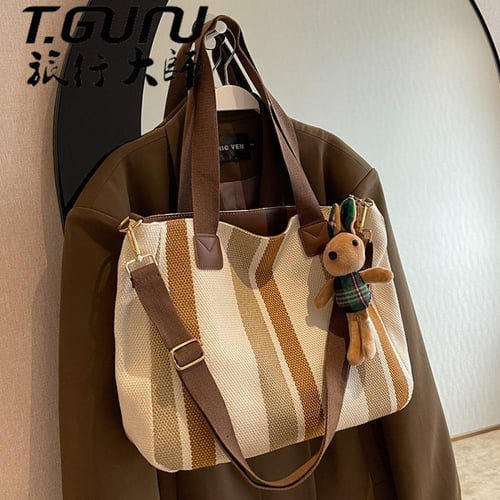 حقيبة قماشية سعة كبيرة T.GUN Large capacity canvas...