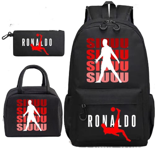 طقم حقيبة مدرسية _ عدة اشكال لرونالدو School bag s...
