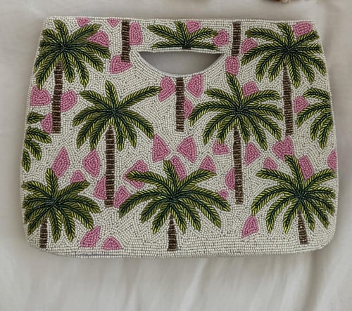 Pink palms bag