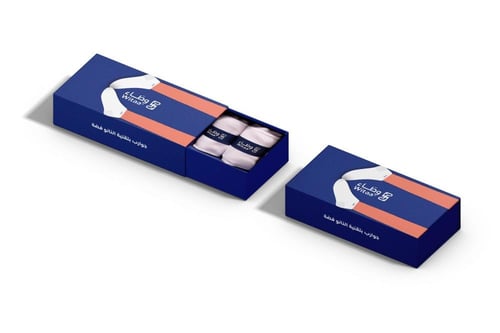 مجموعة شرابات وطاء بتقنيه النانو فضة 4 أزواج - طوي...