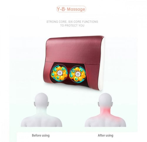 وسادة مساج حرارية لتدليك الرقبة والكتفين متعدد الو...