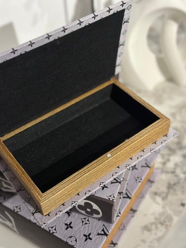 مجموعة كتب ديكور مع مساحة تخزين