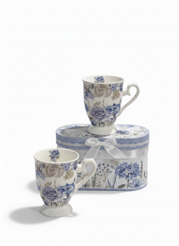 طقم كوب سراميك شخصين 11*8.50 cm