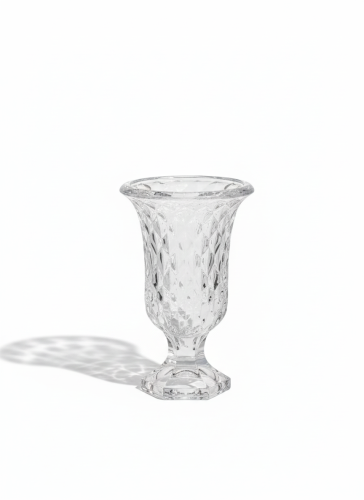 فازة زجاج شفاف 23* cm