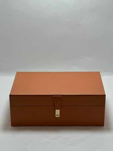 صندوق جلد تخزين مجوهرات 25*14