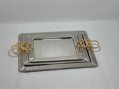 صينية تقديم قهوة ستانلس ستيل