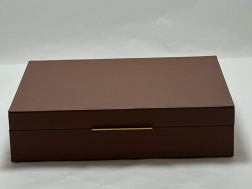 صندوق جلد تخزين مجوهرات 25*18