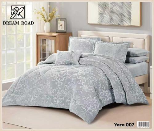 مفرش يارا مفرد ونص شتوي مخمل-5قطع