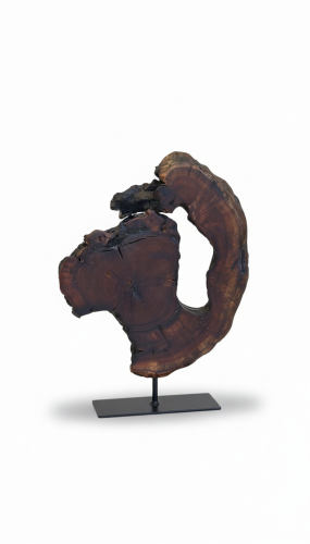 تحفة خشب فاخرة بقاعدة حديد ارتفاع 34 cm