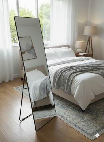 مرايا كبيرة بإطار أسود