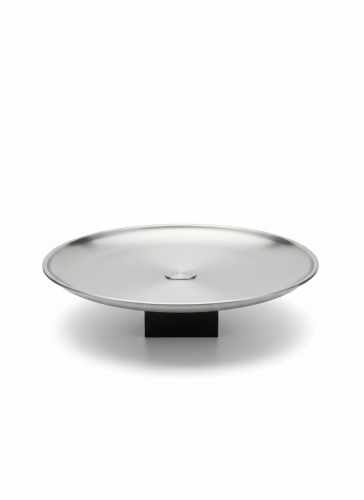 صينية تقديم استيل بقاعده فاخره Cm26*6.5