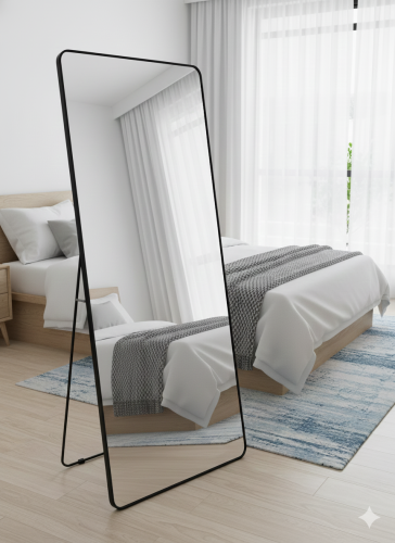 مرايا باطار عريض أسود