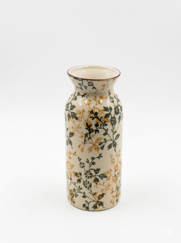 فازة سراميك مزخرفة 21*8 cm