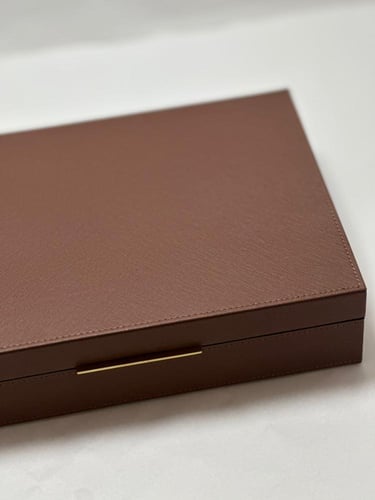 صندوق جلد تخزين مجوهرات 25*18