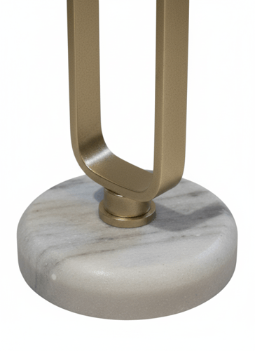 طاولة خدمة رخام وحديد هندي