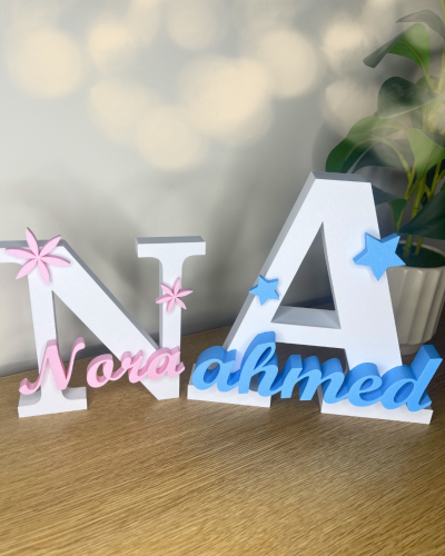 حرف ستاند مع اسم مخصص Letter stand customized name