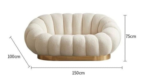 كنب بوكليه ابيض ومتوفر اللوان متعدده